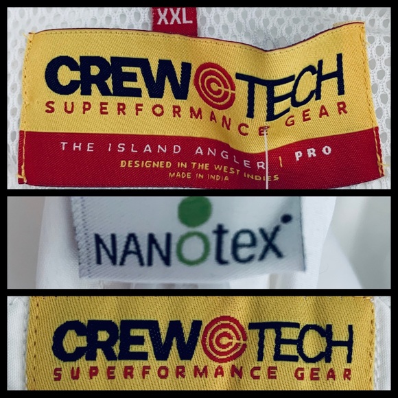 Caribbean Canvas Co White Fishing Shirt XXL NWT - Picture 4 of 6